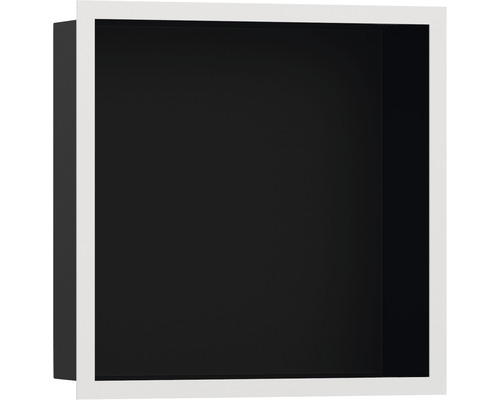 Wandnische hansgrohe XtraStoris Individual 300x300x100 mm schwarz/weiß matt