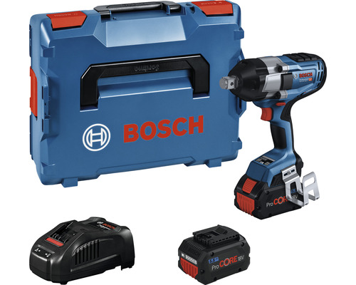 Akku-Drehschlagschrauber Bosch Professional GDS 18V-1050 H 3/4" Außenvierkant, inkl. 2 x ProCORE Akkus (5.5.0Ah) und Ladegerät Akku-Drehschlagschrauber Bosch Professional GDS 18V-1050 H 3/4" Außenvierkant, inkl. 2 x ProCORE Akkus (5.5.0Ah) und Ladegerät