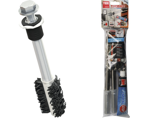 Abstandsmontagesystem Tox Thermo Proof Plus M16x400 mm 2 Stück Tox Thermo Fassadendübel mit Dichtscheibe und Montagezubehör im Set