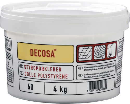 Decosa Styroporkleber, 4 Kilogramm, im Eimer