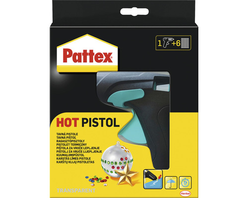 Pattex Hot Pistol Starter Set Heißklebepistole mit 6 Hotmelt Heißklebesticks-0