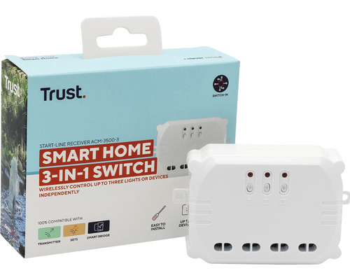 Trust Smart Home 3-in-1 Schalter mit Verpackung