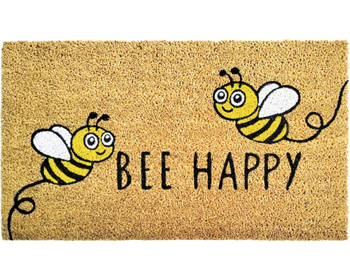 Kokosmatte Bee Happy 40x60 cm