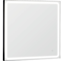 Quadratischer Spiegel mit LED-Beleuchtung