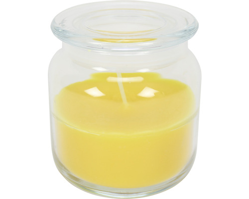 Kerzenglas Citronella Ø 10 cm gelb