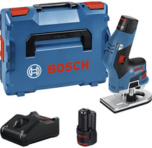 Bosch Professional Akku Oberfräse mit Akku, Ladegerät und Werkzeugkoffer