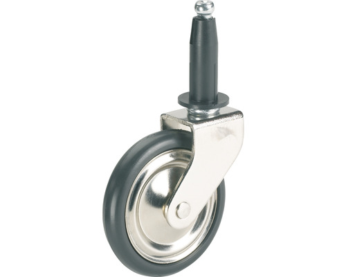 Tarrox Teewagenrolle, bis 8 kg, 50 x 59 x 9 mm Lenkrolle mit Stift für Möbel