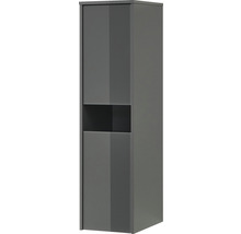 Grauer Badschrank mit Regal