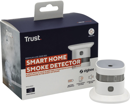 Trust Smart Home Rauchmelder mit Verpackung