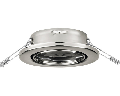 Halogen Einbauspot Eglo AGULO GU10 35 W 860 lm 2700 K 3-flammig Ø 86 mm nickel-matt IP 20 3 Stück ( 75675 )