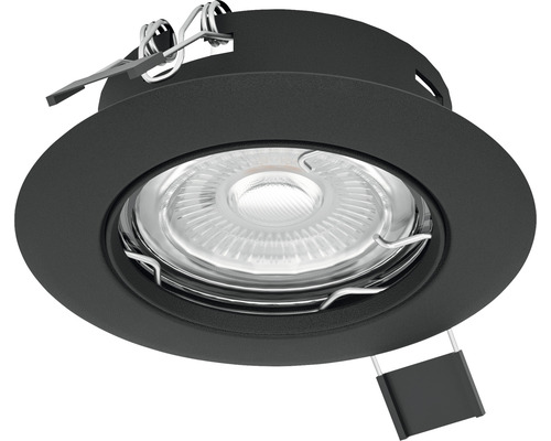 LED Einbauleuchte Eglo PENETO GU10 4,6 W 400 lm 3000 K 1-flammig Ø 87 mm schwarz IP 20 1 Stück ( 900751 )