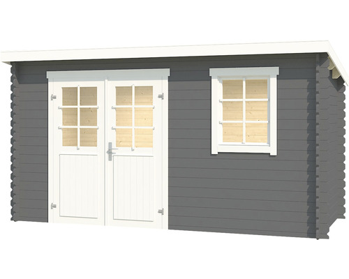 Gartenhaus mit Doppeltür und Fenster aus Holz