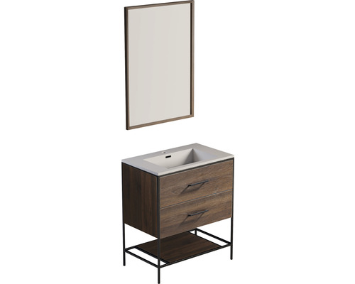 Bathroom furniture set different industrial mineral cast 85x81x90 cm mineral cast sink -