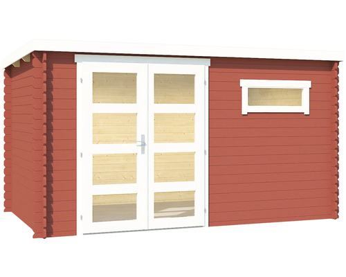 Holzgartenhaus mit Doppeltür und Fenster