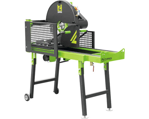 Brennholzsäge mit Förderband auf einem Ständer