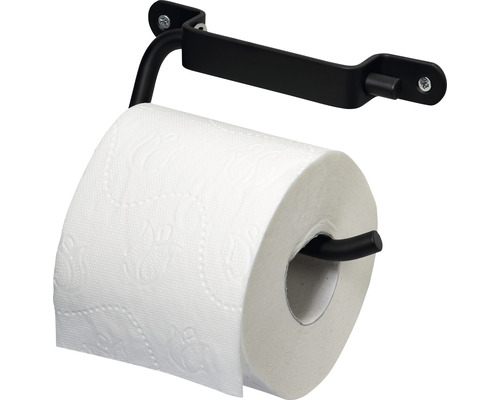 Toilettenpapierhalter Haceka Ixi ohne Deckel schwarz matt