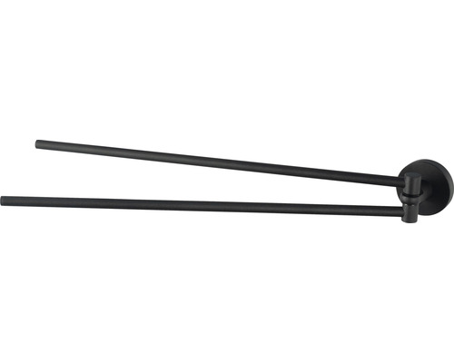 Handtuchstange Haceka Kosmos 5,3x40,7x5,3 cm schwenkbar schwarz matt