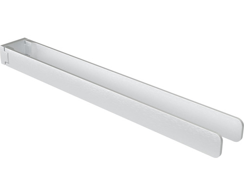 Handtuchstange Haceka Aline 6x46x3,6 cm 2-arm schwenkbar aluminium gebürstet Handtuchhalter aus Metall zur Wandmontage