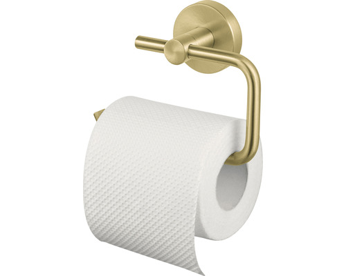 Toilettenpapierhalter Haceka Kosmos ohne Deckel gold gebürstet