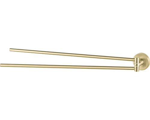Handtuchstange Haceka Kosmos 5,3x40,7x5,3 cm schwenkbar gold gebürstet