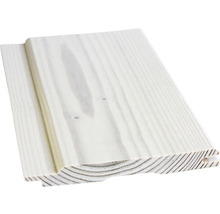 Muster Rundprofil Fichte weiss transparent