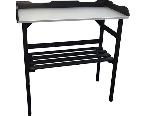 Pflanztisch promadino klein, verzinkte Arbeitsfläche 78 x 38 x 82 cm anthrazit Gartentisch mit Ablagefläche und Untergestell