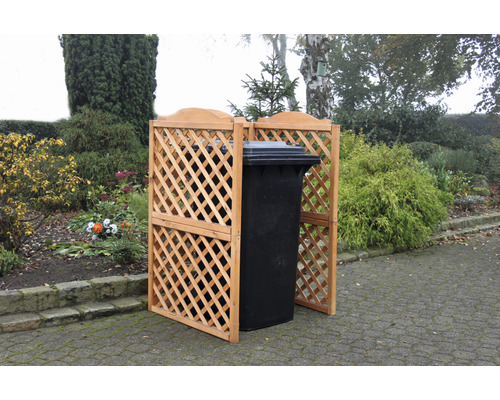 Mülltonnenbox promadino Rex für 1 Tonne 93 x 79 x 127 cm braun