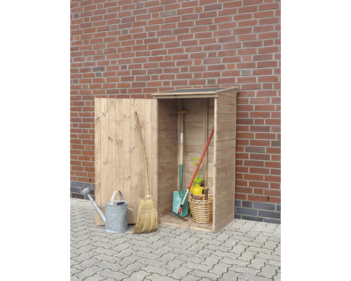 Gartenschrank promadino Speyer 72,5 x 68,6 x 148 cm natur