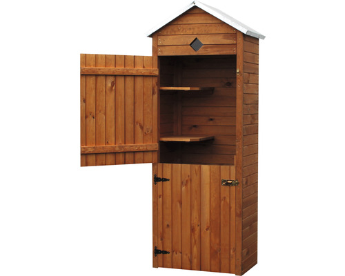 Gartenschrank promadino Piccolo 2-türig 76 x 49 x 193 cm braun