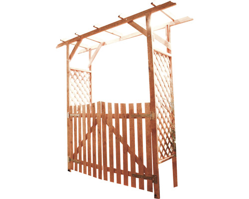 Pergola promadino Bamberg inkl. Türen 200 x 51 x 208 cm braun