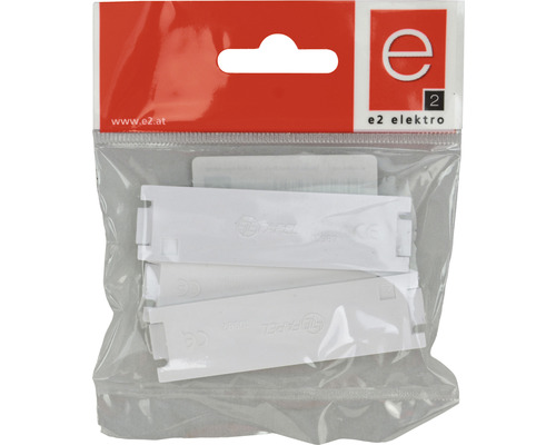E2 Elektro Abdeckung in transparenter Verpackung