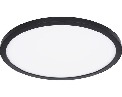 LED Deckenleuchte Globo SAPANA 18 W, Ø 294 x H 25 mm, 1-flammig IP 44, schwarz Runde LED Deckenleuchte mit schwarzem Rahmen