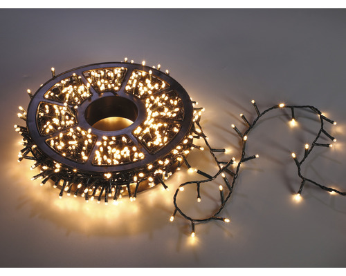 Lichterkette Weihnachtsbaum Lafiora 30 m + 5 m Zuleitung 1000 LEDs Lichtfarbe warmweiß inkl. Fernbedienung, Timer, Dimmer und Speicherfunktion