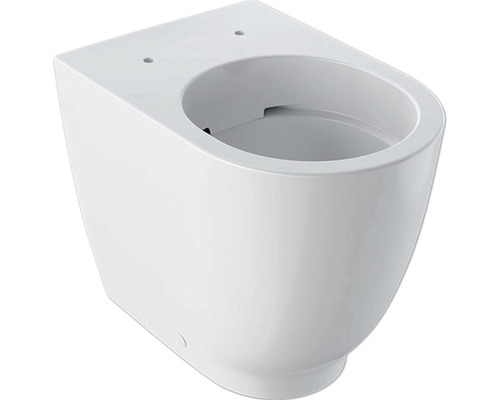 Stand-WC Geberit Acanto Tiefspüler spülrandlos weiß ohne WC-Sitz