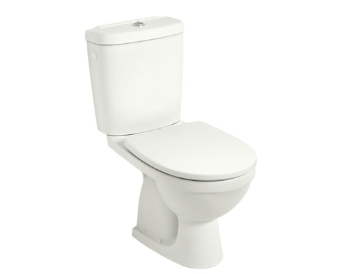 Standtoilette aus Keramik mit Spülkasten