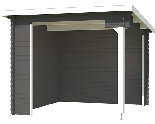 Holzunterstand mit Dach für den Außenbereich