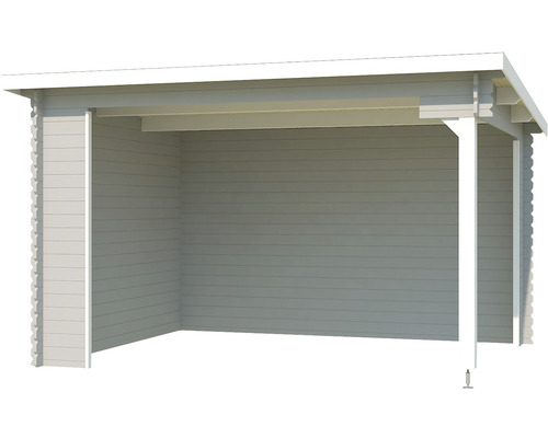 Holzunterstand aus Holz