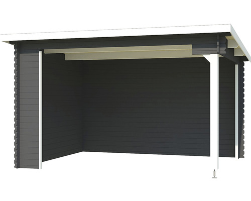 Holzunterstand mit Holzverkleidung