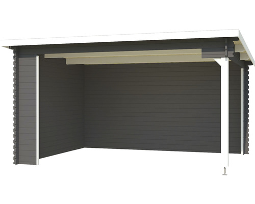 Holzunterstand mit Dach