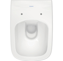 Weißes Wand-Tiefspül-WC aus Sanitärkeramik mit Duravit Logo