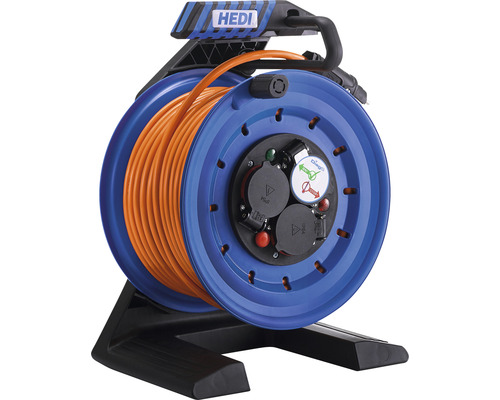 Kabeltrommel HEDI 230 V 2,5 mm² 3 Steckplätze 25 m IP 44 orange