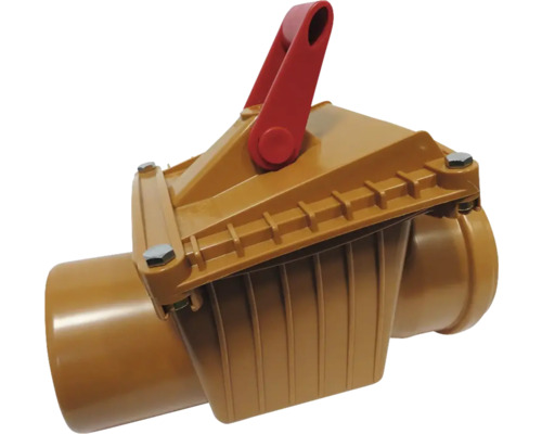 Rückschlagventil für Abwasserrohre mit Handgriff