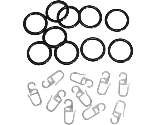 Dichtungsringe und Befestigungsklammern im Set