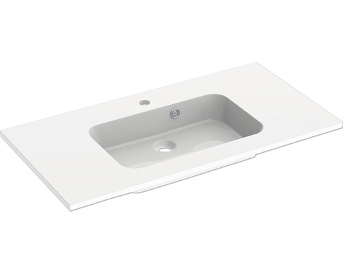 Möbelwaschbecken Allibert Style 90,5x46,5 cm weiß glänzend mit Beschichtung