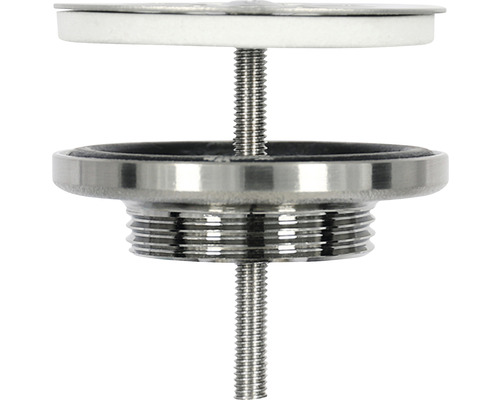 Ablaufgarnitur mit Gewinde und Dichtung für Waschbecken