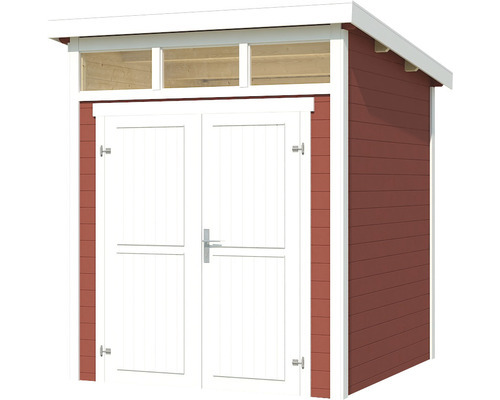Holzgartenhaus mit Doppeltür und Oberlicht