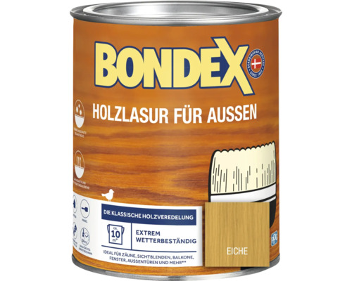 Holzschutz-Lasur Bondex eiche 750 ml