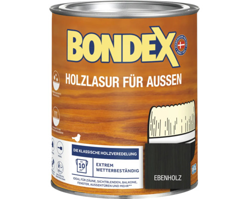 Holzschutz-Lasur Bondex ebenholz 750 ml