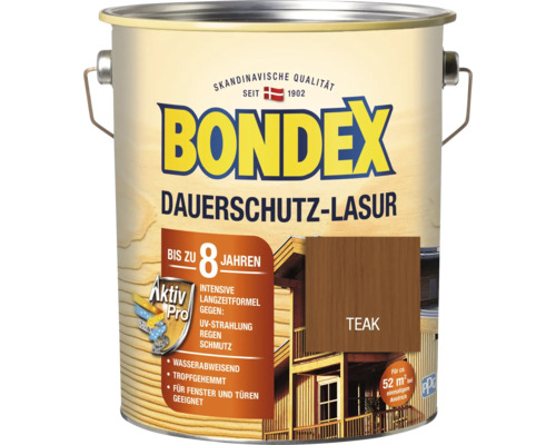Dauerschutzlasur Bondex teak 4 l