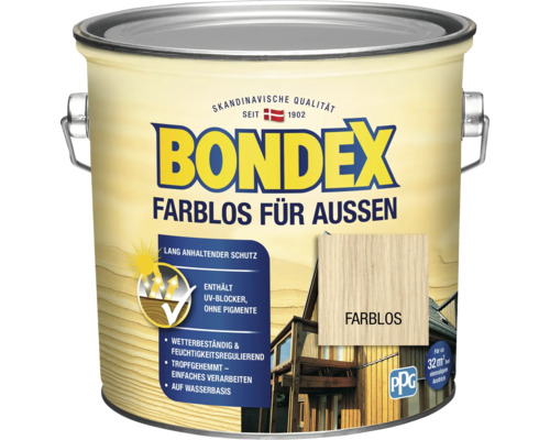 Holzschutz-Lasur Bondex Außen farblos 2,5 l